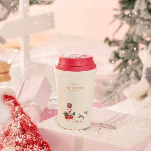 Starbucks China - Christmas 2023 - 6. Gingerbread Man & Husky Plastic ToGo Cup 320ml