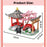 Inbrixx Building Blocks - Kumamon Cherry Blossom Park 512PCS