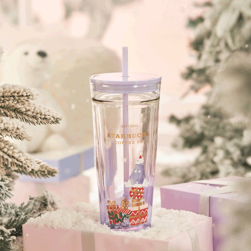 Starbucks China - Christmas 2023 - 5. Holiday Polar Bear Double Wall Glass Cold Cup 591ml