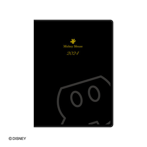 Japan Exclusive - Schedule Book & Calendar 2024 Collection x Mickey Mouse Black Color B6 Weekly Schedule Book