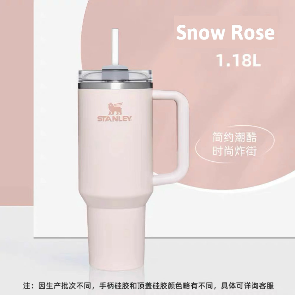 Stanley China - The Quencher H2.0 Tumbler 1.18L/40oz Snow Rose Pink