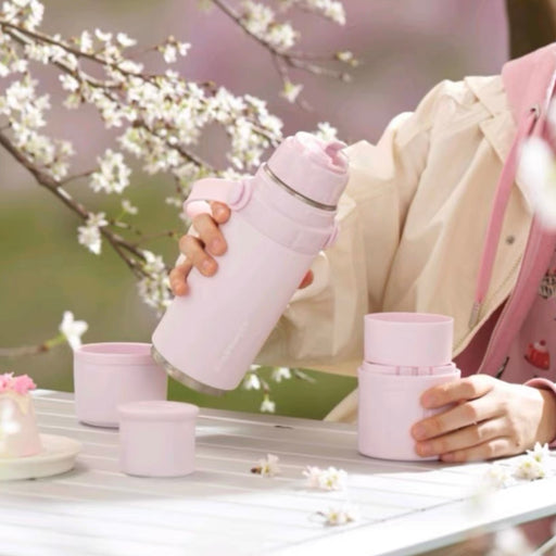 Starbucks China - Cherry Blossom 2024 - 11S. Sakura Double-Lid Stainless Steel Water Bottle 650ml