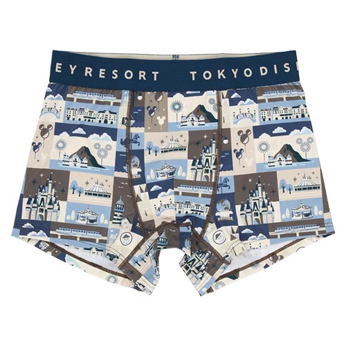 TDR - Tokyo Disney Resort Attractions x Men’s Boxer Shorts (Release Date: Sept 28)