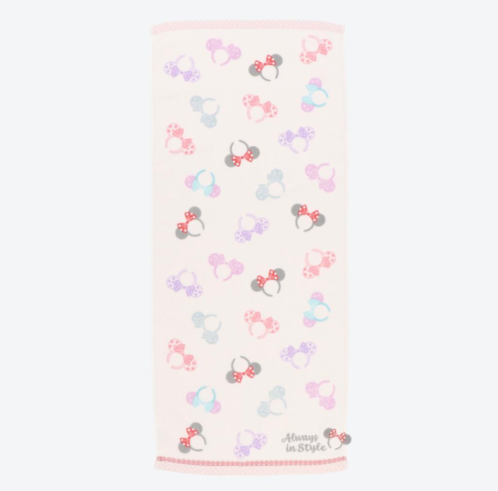 TDR - Minnie Mouse Ear Headband "Always in Style" Collection x Face Towel (Release Date: July 6)