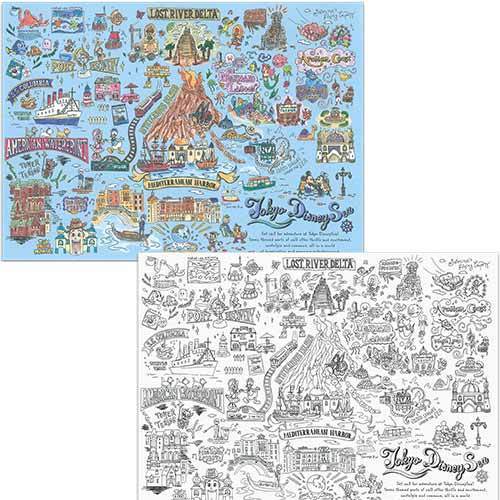 TDR - Tokyo Disney Resort Fun Map Collection - Coloring pages of Disney