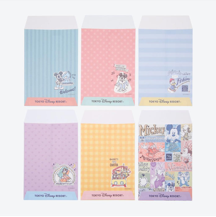TDR - Watercolor style Mickey & Friends Collection - Envelopes Set