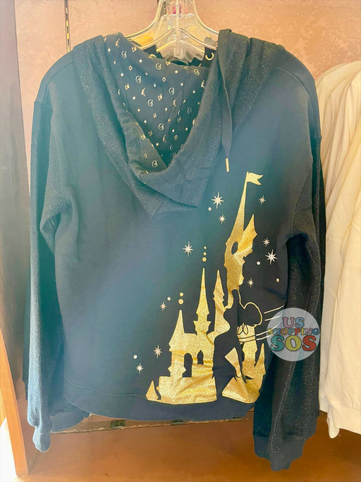 WDW - Disneyland Paris 30th Years of Magic - Tinker Bell Castle Black Zipper Hoodie (Adult)