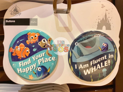 DLR - Button Badge Set - Finding Nemo & Finding Dory