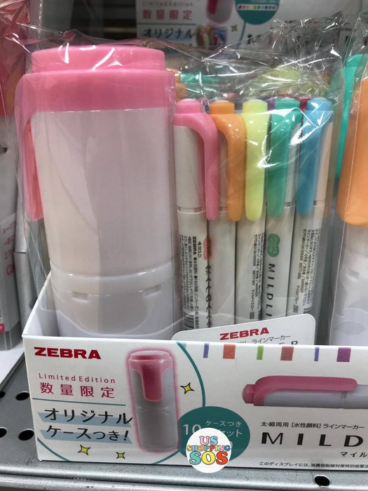 Japan Zebra - 10 Colors Mildliner Set x Stationary Box (Limited Edition)