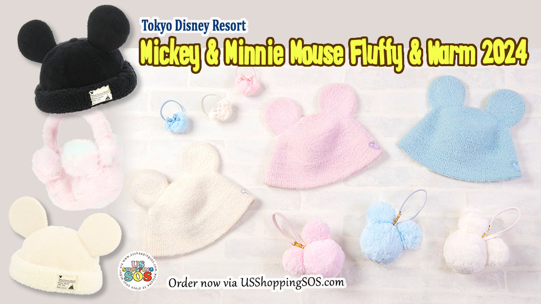 TDR Mickey & Minnie Mouse Fluffy & Warm 2024 Collection