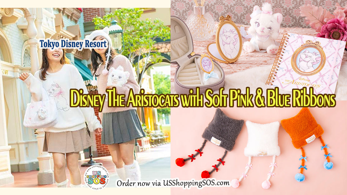 TDR Disney The Aristocats with Soft Pink & Blue Ribbons Collection