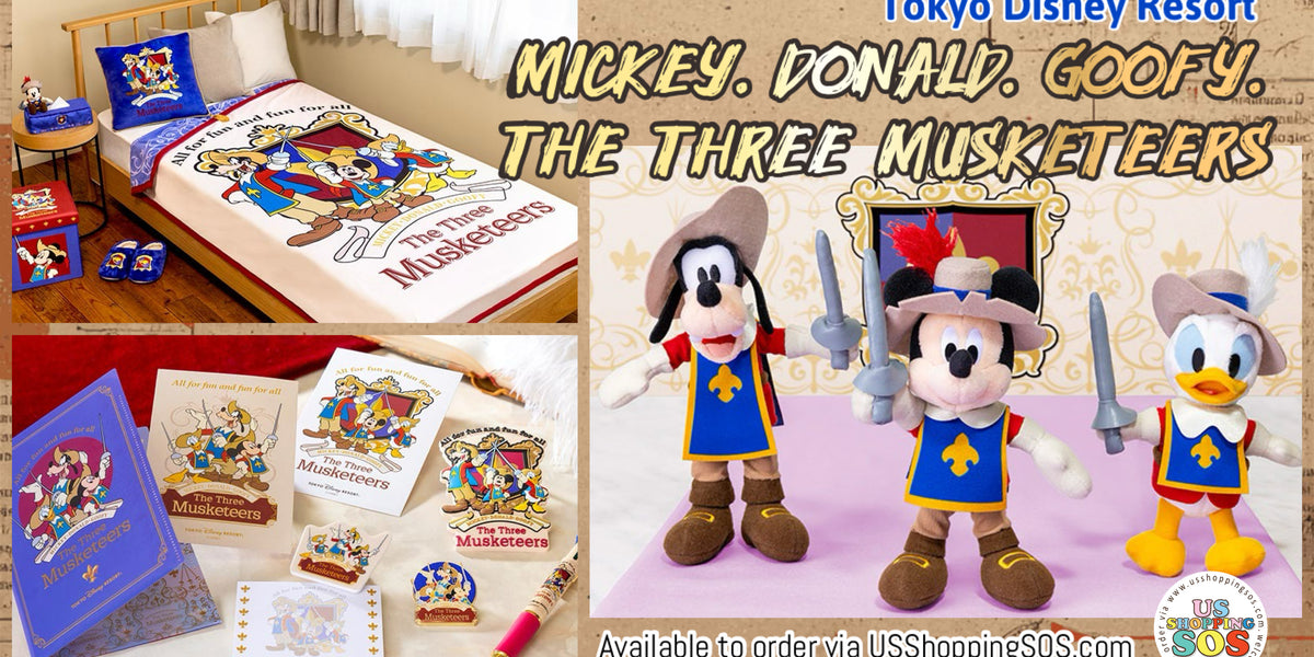TDR Mickey. Donald. Goofy. The Three Musketeers Collection