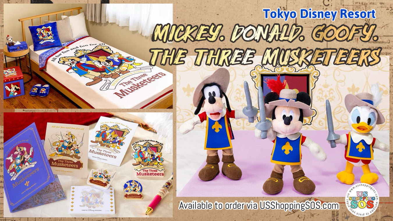 TDR Mickey. Donald. Goofy. The Three Musketeers Collection