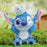 China Exclusive- Stitch with Scrump on the Head Plush Keychain