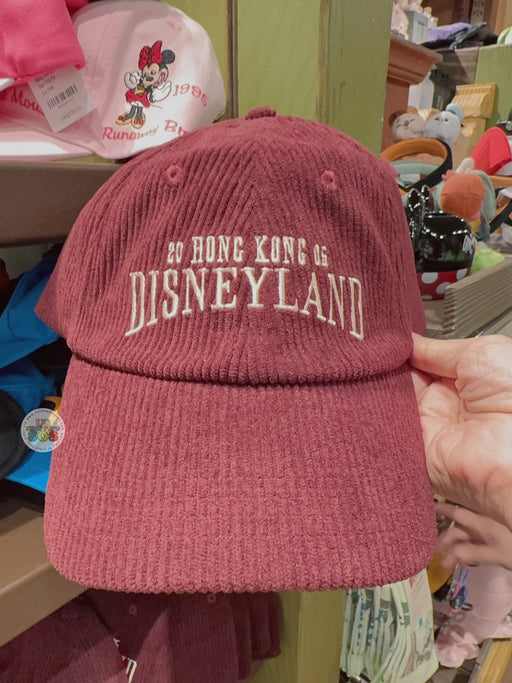 HKDL - 20 HONG KONG 06 DISNEYLAND" Corduroy Baseball Cap
