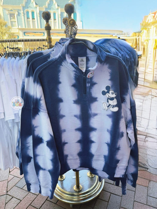 DLP - Mickey Mouse Disneyland Paris Tie-Dye Style Quarter Zip for Adults