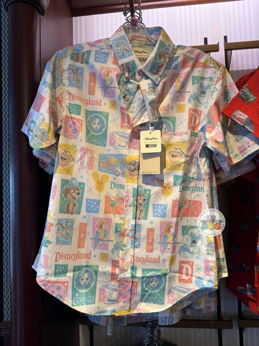 DLR/WDW - RSVLTS Disneyland Resort Attractions All-Over-Print Button-Up Shirt (Adult)