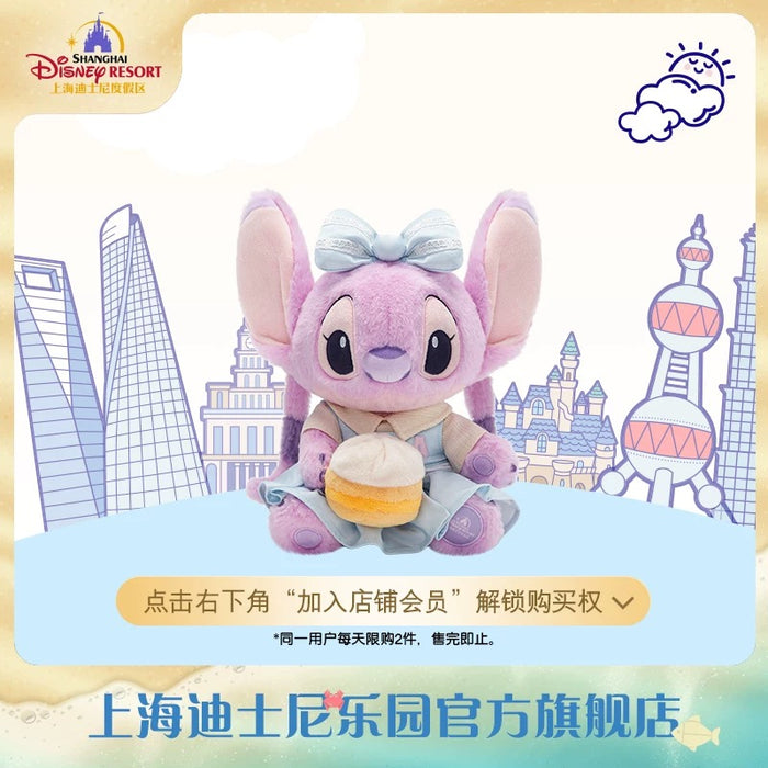 SHDL - Stitch & Angel "Travel in Shanghai" Collection x Angel with Xiao Long Bao Plush Toy
