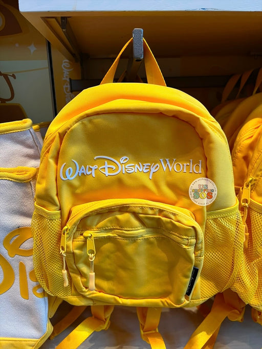 WDW Exclusive - Logo Mania 2026 Popcorn on Main Street - Bright Yellow Walt Disney World Headband Friendly Mini Backpack