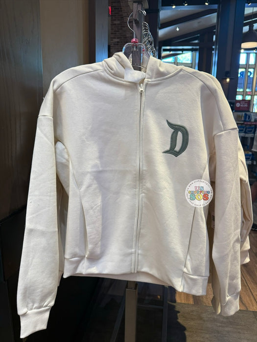 DLR/WDW - Park Logo Authentic Castle Original Cream Zip Hoodie Jacket (Adult)