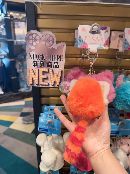 HKDL - Fluffy Turning Red Panda Red Bag Charm