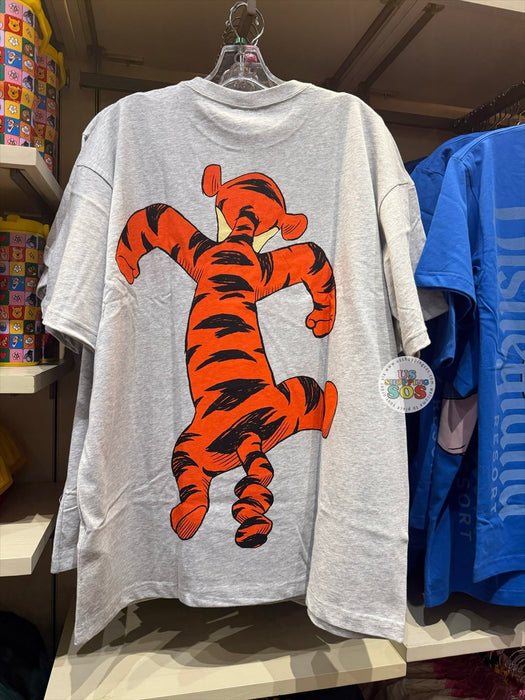 DLR/WDW - Winnie the Pooh & Friends 2026 - Tigger Park Logo Double-Side Heather Grey Graphic T-shirt (Adult)
