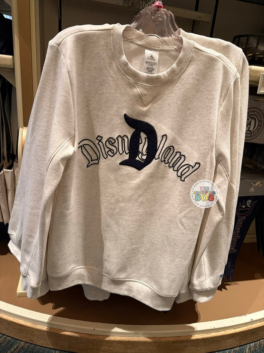 DLR/WDW - Disneyland Vintage D 2026 - Light Grey Pullover (Adult)