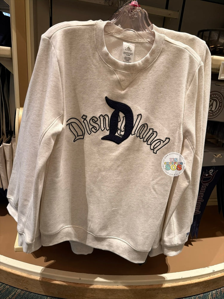 DLR/WDW - Disneyland Vintage D 2026 - Light Grey Pullover (Adult)