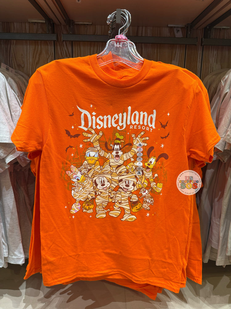 DLR/WDW - Mickey & Friends Mummy Orange Graphic T-shirt (Adult)