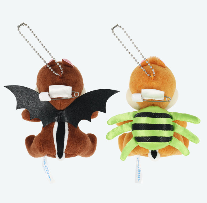 TDR - 2025 Mickey & Friends Disney Halloween "Happy Haunting!" Collection x Chip & Dale Plush Keychains Set (Release Date: Sept 16, 2025)