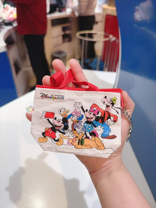 HKDL - Disney Shopping Bag Shaped -Mickey and Friends Pouch & Keychain
