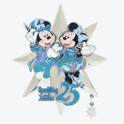 TDR - Tokyo DisneySea 25th Anniversary "Sparkling Jubilee" x Mickey & Minnie Pin Badge (Release Date: Apr 8, 2026)