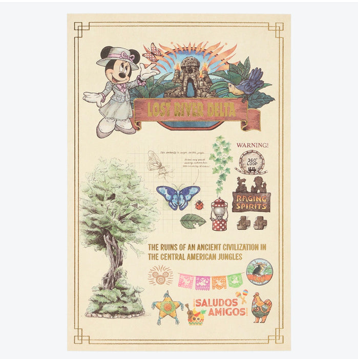 TDR - Tokyo DisneySea 25th Anniversary "The Jubilee Journey" x Minnie Mouse "Lost River Delta" Post Card (Release Date: May 25, 2026)