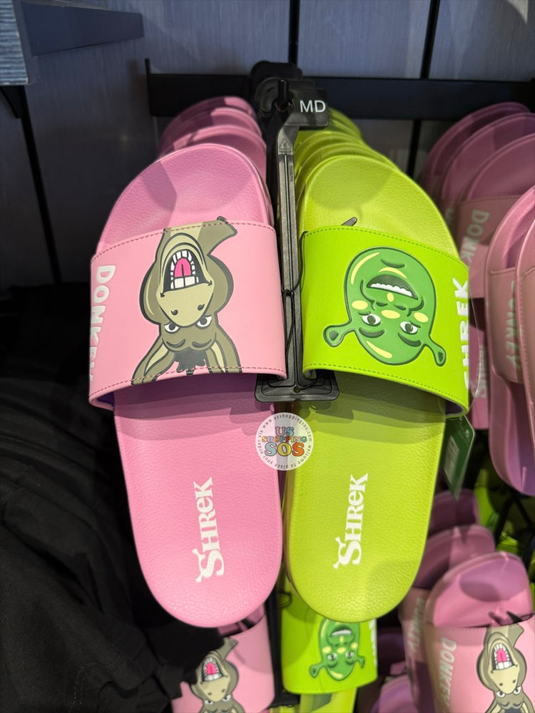 Universal Studios - Shrek - Shrek & Donkey Green & Pink Slippers