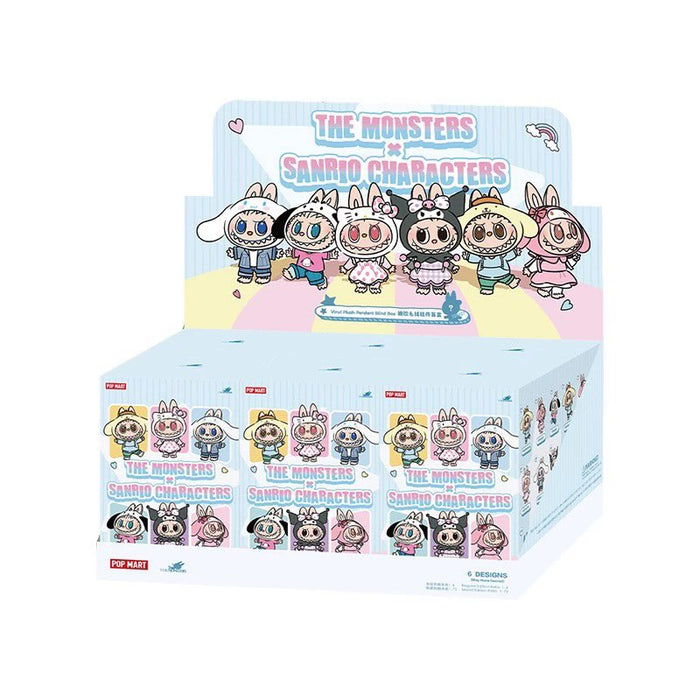 Popmart x The Monsters x Sanrio Characters Vinyl Plush Keychain Random Secret Box