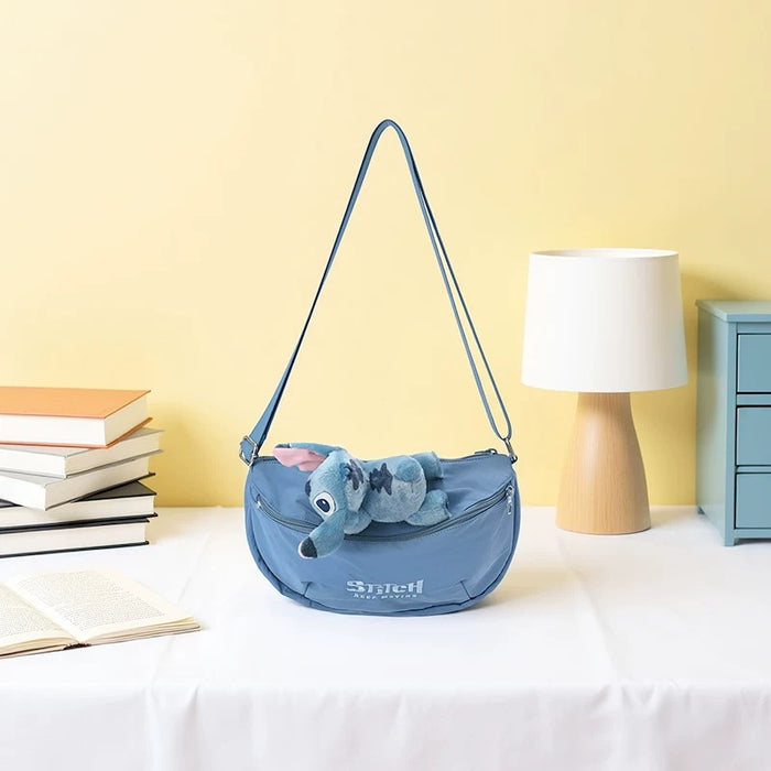 China Exclusive- Cute & Casual Laying Down Stitch Shoulder Bag