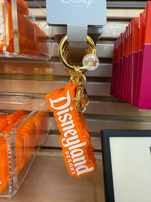 DLR/WDW - Logo Mania 2026 Park Hopper - Bright Orange Park Logo Keychain