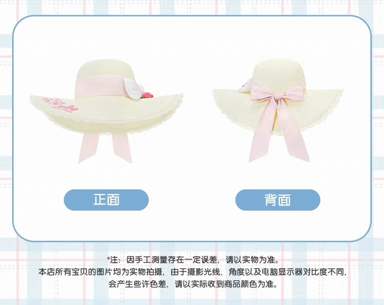 SHDL - 2026 Duffy & Friends Cherry Bakery Collection x LinaBell Straw Hat for Adults (Release Date: Jul 8, 2026)