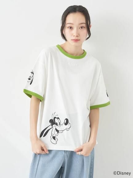 Japan Exclusive - Goofy & Max Goof "Ringer" T Shirt For Adults (Color: Green)