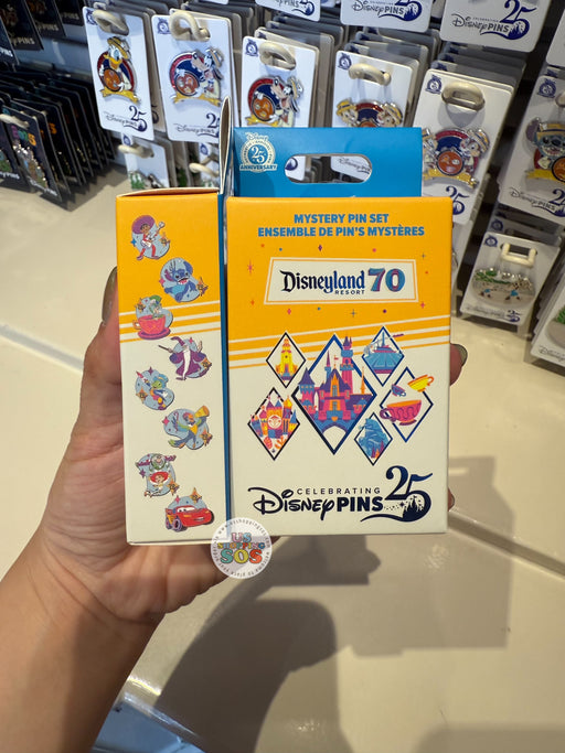 DLR - Disneyland 70th Celebration - Mystery Pin Box (Contain 2 Pins)