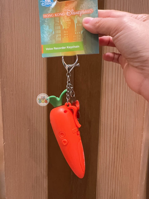 HKDL -  Zootopia 2 Judy Hopps & Carrot Voice Recorder Keychain