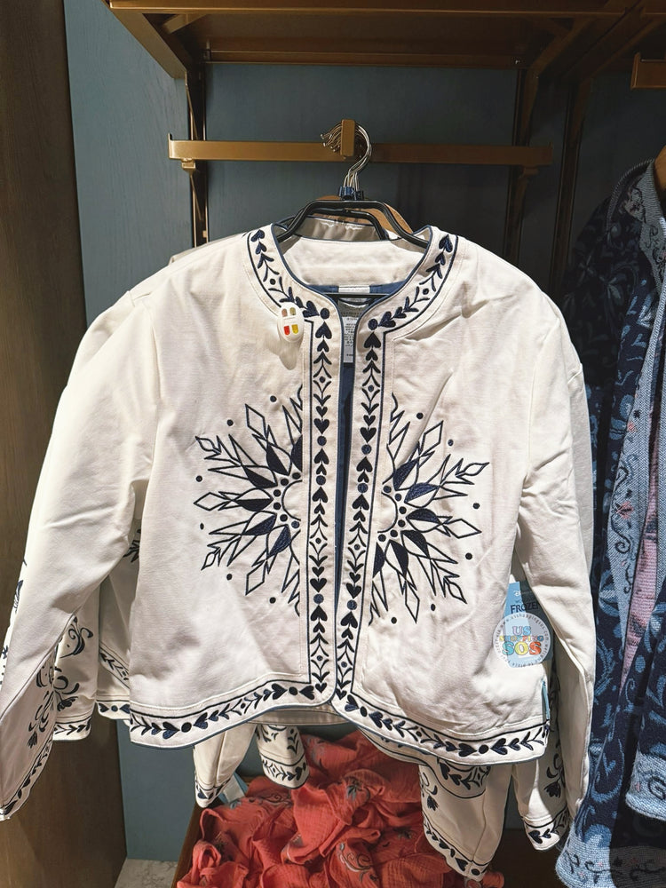 DLP - 2026 World of Frozen x Arendelle Pattern White Color Top for Adults