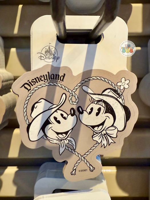 DLR/WDW - Vinyl Decals 2026 - Cowboy Mickey & Minnie (Park Logo)