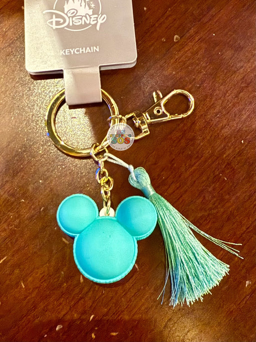 DLR/WDW - Mickey Icon Teal Macaron Keychain