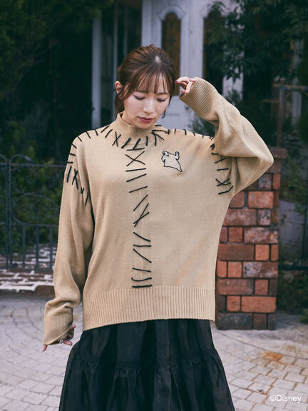 Japan Exclusive - The Nightmare Before Christmas x Oogie Boogie Knit Pullover For Adults