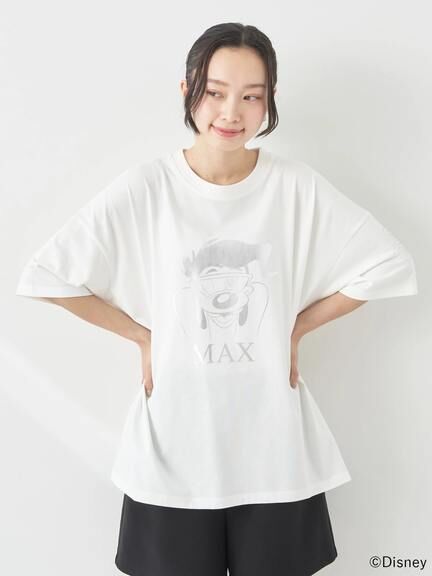 Japan Exclusive - Max Goof Foil Print T Shirt For Adults (Color: Silver)