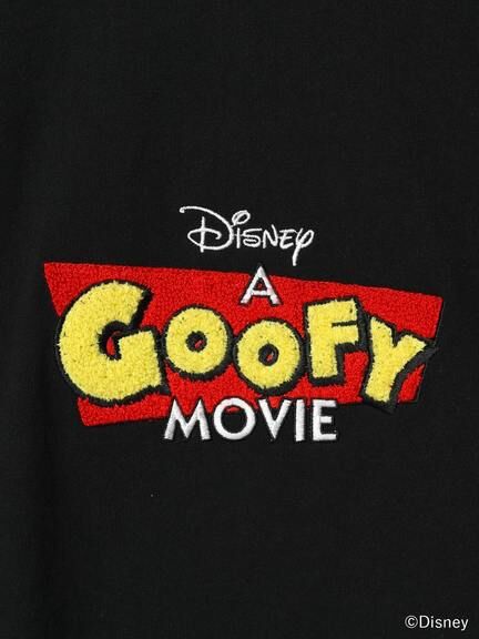 Japan Exclusive - Goofy & Max Goof Front Sagara Embroidery T Shirt For Adults (Color: Black)