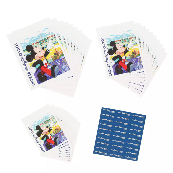 TDR - Tokyo Disney Resort "Shopping Bag Design" Mickey & Minnie Mouse Gift Bags Set