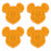 TDR- Mickey Mouse Waffle Shaped Clips Set (Release Date: Sept 19, 2024)