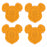 TDR- Mickey Mouse Waffle Shaped Clips Set (Release Date: Sept 19, 2024)